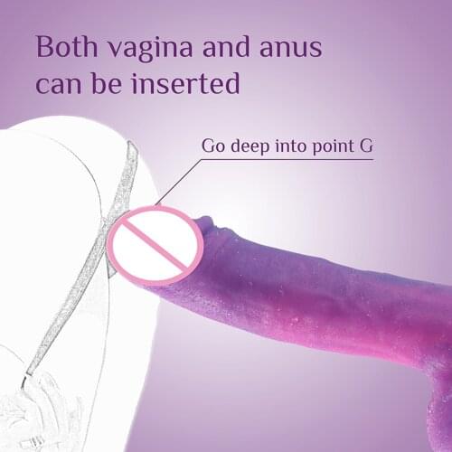 Purple Realistic Dildo Sex Toys for Woman Huge Penis Female Faloimitator Adult Toys Strap on Dildos Consoladores Femenino