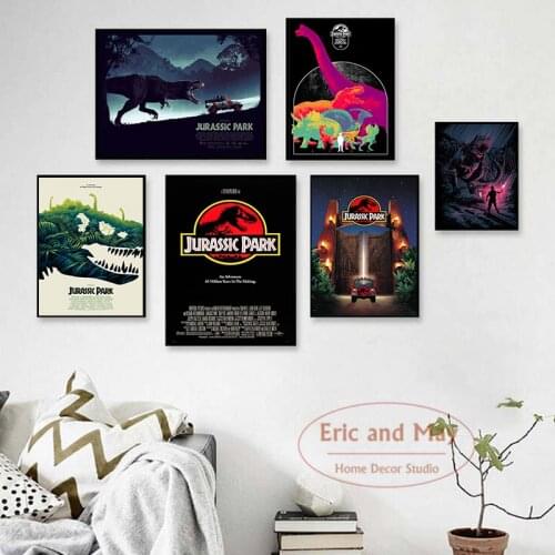Hd Jurassic Park Movie Canvas Painting Posters And Prints Wall Pictures For Living Room Vintage Poster Decorative Home Decor