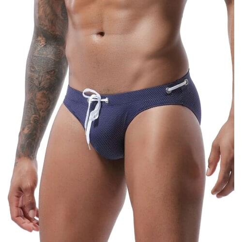 Hui BaiLe Men's White Swimming Trunks