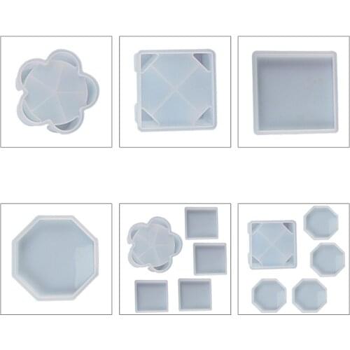 Coaster Molds for Resin Casting Epoxy Resin Coaster Molds Square Coaster Box