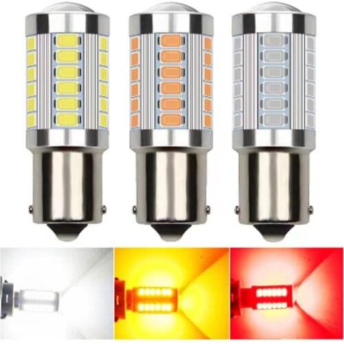 2pcs 1156 BA15S P21W 1157 P21/5W BAY15D BAU15S PY21W LED Car Tail Bulb Brake Lights Reverse Lamp Daytime Running Signal Light