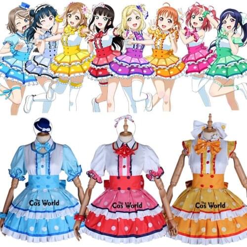 Love Live Sunshine Aqours Omoi yo Hitotsu Ni Nare MIRAI TICKET Takami Chika Ohara Mari Matsuura kanan Anime Cosplay Costumes