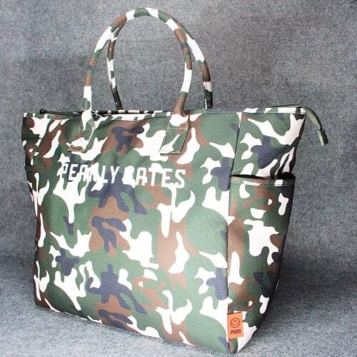 Fashion Women Handbag Golf Clothing Bag Large Capacity Storage Package Camouflage Canvas Composite