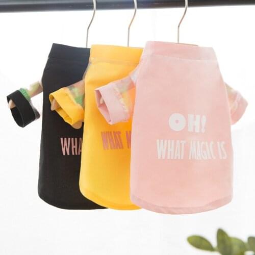 Newest Cute Pet Dog T-shirt Summer Thin Shirt For Bulldog Pug Medium-sized Dog Puppies Spring and Summer Puppy Dog Clothes