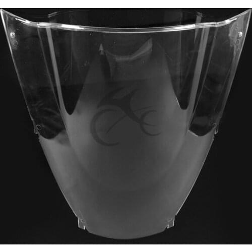 NEW Dual Bubble Clear Windscreen Windshield For Kawasaki ZX12R 2002-2006 03 04