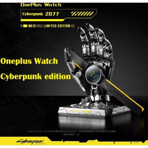 Original Official OnePlus Watch Cybarpunk Edition 1.39inch AMOLED Warp Charge IP68 Waterproof for Android Bluetooth Wirstwatch