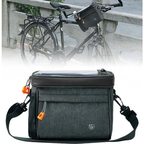 MTB Road Bike Front Bags Bicycle Handlebar Bag Multifunction Cycling Storage Basket Bag Handlebar Bag Outdoor Bicycle Bags