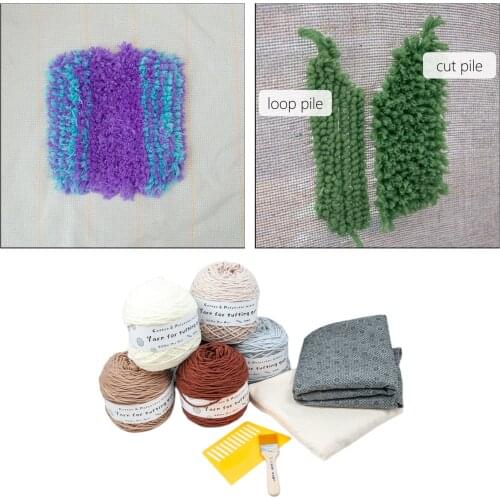 Cut Pile Tufting Gun Yarn Fabric Starter kit Rug Gun Electric Carpet Weaving Machine Flocking Machine Knitting Machine