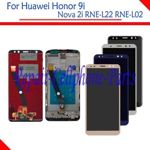 Full LCD DIsplay + Touch Screen Digitizer Glass Assembly + Frame Cover For Huawei Honor 9i RNE-LX2 / Nova 2i