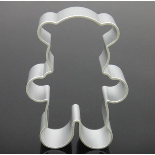 DIY Kitchen Cookie Cutters Mold Steel Bear Shape Animal Biscuit Baking Cutters Tools Fondant Cookie Pastry C0P7
