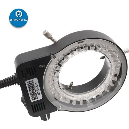 56 LED Microscope Ring Light Illuminator Lamp Industrial Microscope Camera Light Source 100-240V For Microscope Circle Light