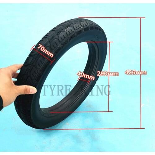 16 Inch 3.00-12 Non-Pneumatic Solid Tire 16x3.0 Explosion-proof Tubeless Tyre for Electric Vehicles E-bike Electric Scooter