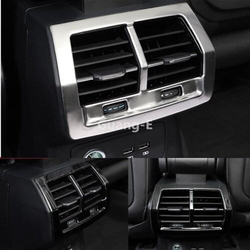 For Audi Q3 F3 2018 2019 2020 2021 Car Styling Garnish Cover Trim Rear Upside Air Conditioning Outlet Vent 1pcs