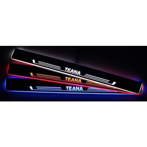 12V Welcome Pedal Lights For Nissan Teana 2015 2016 2017 2018 Pedal car Door Sill Pathway Lamps led thresholds scuff plates auto