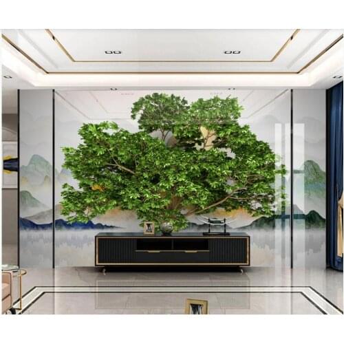 3d wall murals wallpaper for living room custom mural Green vegetation flowers home decor photo Wallpaper rolls in the room