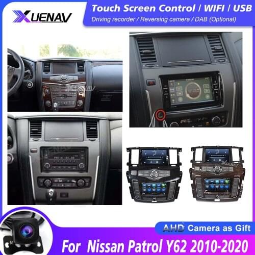 Car Radio DVD player For Nissan Patrol Y62 2010 2011 2012 2013 2014 2015 2016 2017 2018 2019 2020 car GPS Navigation Player