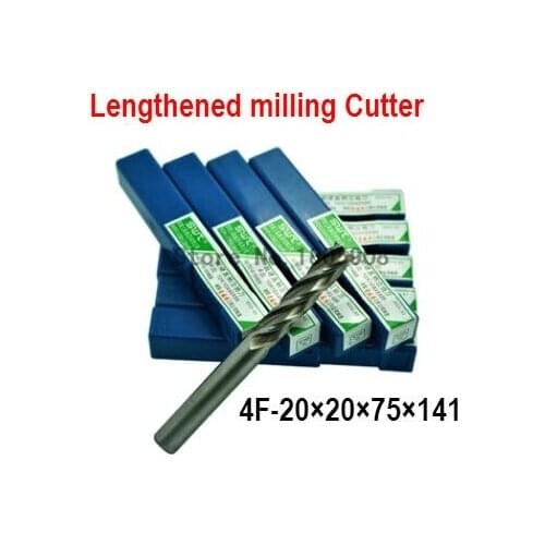 Free delivery 4 slot 2PCS M20.0 high speed steel straight shank vertical milling cutter milling cutter of end milling cutter