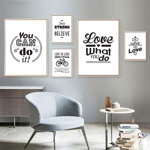 Nordic Modern Living Room Decorative Canvas Painting Cartoon English Hanging Painting Childrens Room Mural Canvas Wall Art