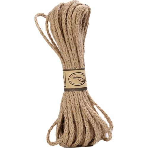 5Meter wedding Jute Ribbon gift bow Jute Burlap Rope Cord for Crafts DIY Natural jute string Party Birthday Christmas Decoration