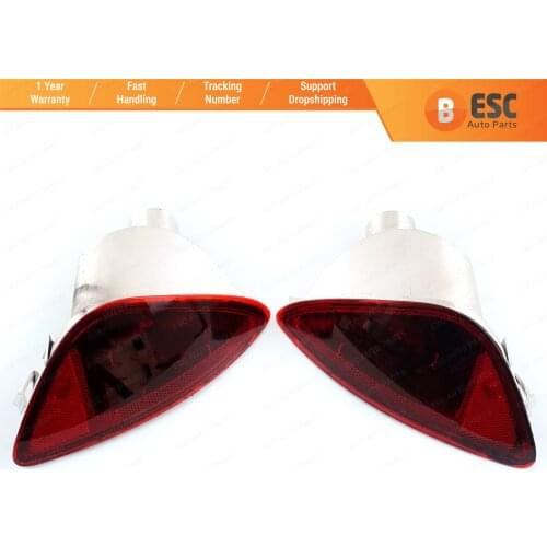 ESP988 Rear Bumper Tail Fog End Light Lamp Lens Reflector 8200776055, 8200776054 for Renault Clio MK3 Made in Turkey