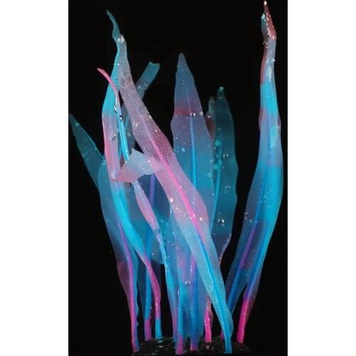 18-25cm Aquarium Decoration Plants Simulation Artificial Water Grass Fish Tank Decor Silicone Kelp Ornament Aquarium Accessories