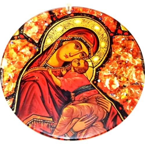 Picture of Virgin Mary and Baby Jesus, Handmade, Wall Decoration, Christmas Souvenirs