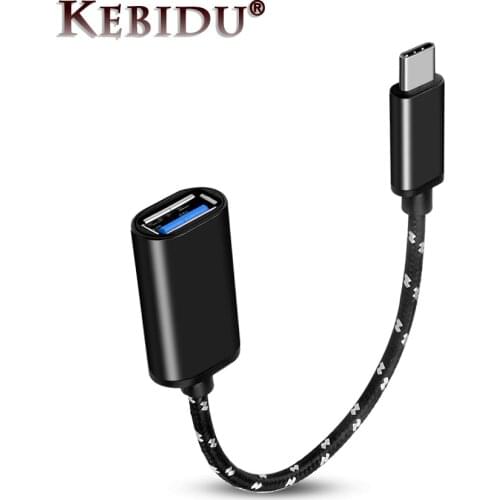 Kebidu USB Cable Type-C To USB OTG Cable For Huawei P20 Xiaomi Mi5 Mi4C Nexus 5X 6P Macbook Type-C Charger Data USB C Cable