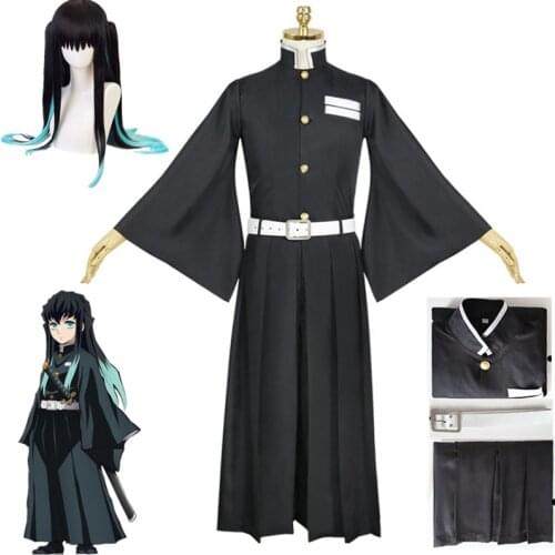Tokitou Muichirou Cosplay Demon Slayer Kimetsu no Yaiba Costume Kisatsutai Uniform Set Halloween Party Anime Clothes