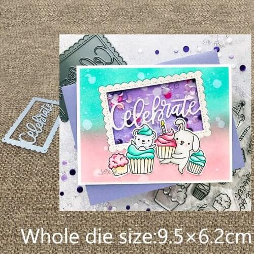 XLDesign Craft Metal Cutting Dies stencil mold Celebrate Shaker decoration scrapbook Album Paper Card Craft Embossing die cuts