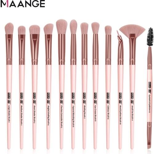 MAANGE Pro 3/5/12 Pcs Makeup Brushes Set Eyeshadow Eyeliner Eyelash Eyebrow Brush Beauty Make up Blending Tools Maquiagem