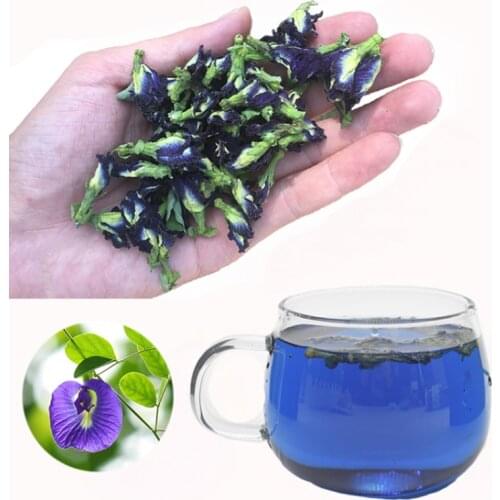 Natural Blue Butterfly Pea Flower Dried Butterfly Bean Pure Natural Baking Supplies Food Coloring Dried Flower