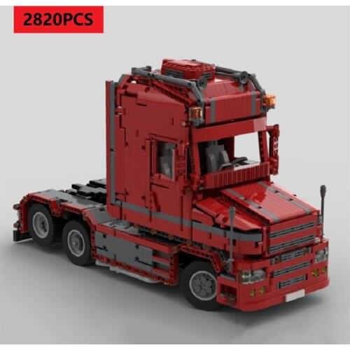 New 2820pcs Lepinns Buildmoc Truck Trailer Blocks Truck T580 Torpedo DIY Assembly Moc-57465 Building Bricks Toys for Kids Gifts