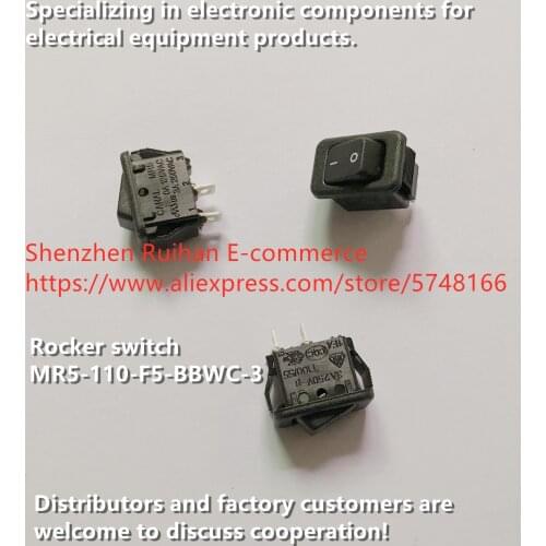 Original new 100% rocker switch MR5-110-F5-BBWC-3 rocker 2pin 3 gear 6A125VAC 3A250VAC