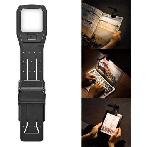Portable LED Reading Book Light With Detachable Flexible Clip USB Rechargeable Lamp For Kindle/eBook Readers E-read Book Light