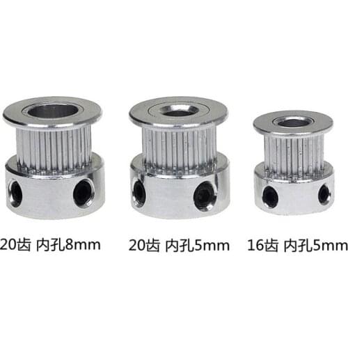 3D printer belt timing belt pulley 2GT-20 tooth width 6 mm double head synchronous wheel bore 5/8mm GT2