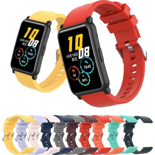 Sport Silicone Wrist Band For Honor Watch ES Bracelet 20mm Strap For Amazfit Bip U GTS 2 Watchbands For Garmin Venu Sq Correa