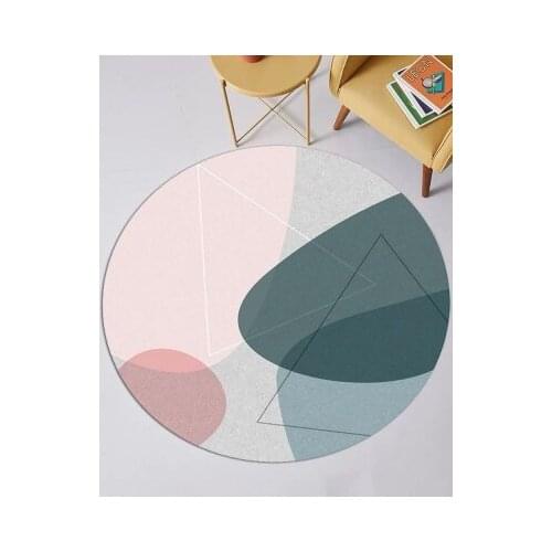 Nordic Modern Geometric Striped Carpet Bedroom Living Room Non-Slip Mat