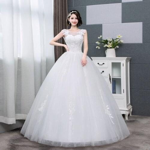 Wedding Dress Ball Gowns Bride Wedding Dresses Female Embroidery Princess Dream Dresses Lace Up