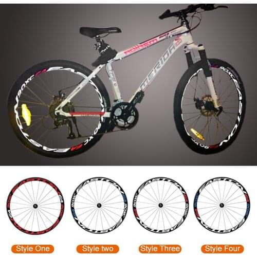 Bicycle Wheel Reflective Sticker 26/ 27.5 Inch Wheel Rim Stickers Mountain Road Bike Tire Decals Sticker Night Safety Cycling