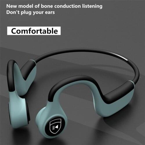 Bone Conduction Earphone Comfortable Wear Sports Headset Surround Sound Open Ear Handsfree with Microphone For Running Cycling