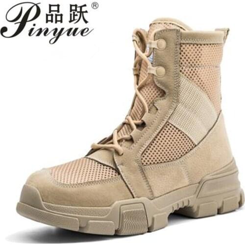 Outdoor Sports Tactical Trekking Men Sneakers Light Shock absorption Non-slip Shoes Military Boots for Camping Hiking