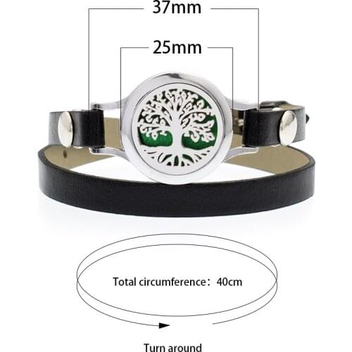 Bracelet Essential Oil Locket Pu Leather twist screw 25mm locket Women Aromatherapy Bracelet 10pads as gift Cross Mimi Perfume