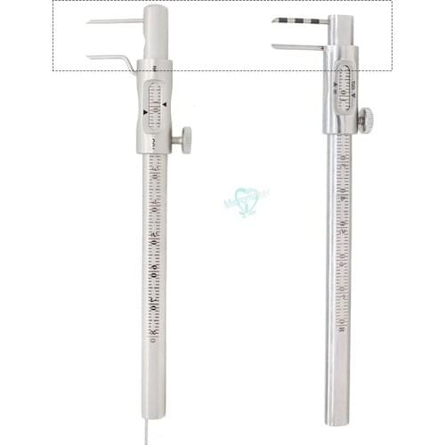 1pcs Dental Clinic Vernier Caliper With Positioning Pen Type Planting Caliper Ruler For Dentist Lab