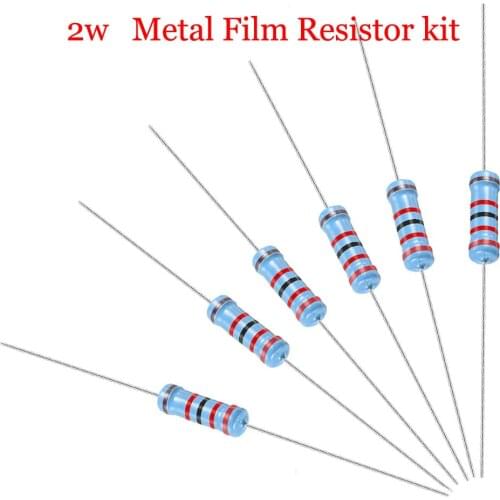 150pcs Resistor Kit 2W 1% 30values X 10pcs Carbon Film Resistance 0.1R-750 ohm 1K-820K Set