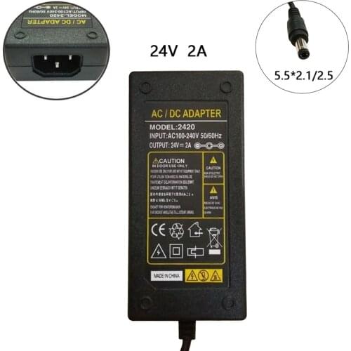 AC/DC Adapter for Dymo 310 315 320 330 400 450 450 Label Turbo Printer 24V 2A