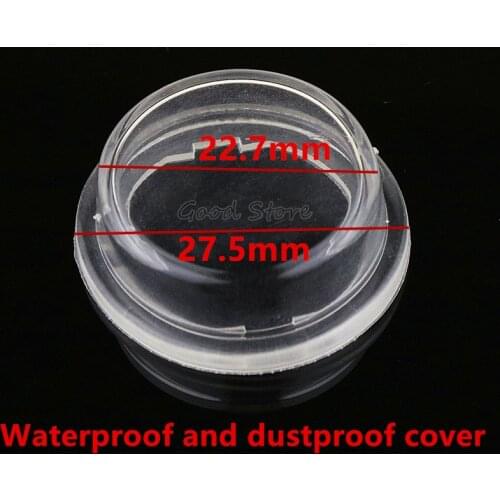 5PCS KCD1-2 Round Transparent Waterproof Cover SPST ON-OFF ON-OFF-ON Rocker Boat Switch 12V Snap is Waterproof Coat