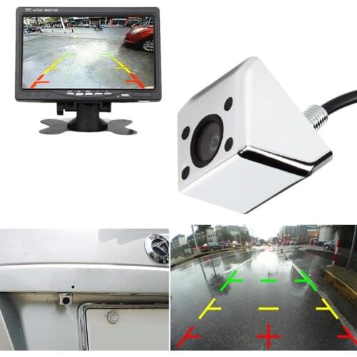Car Rear View Cameras Waterproof 480 TV Lines Night Vision Rear View Camera 120 Degrees Wide Angle Lens for Car