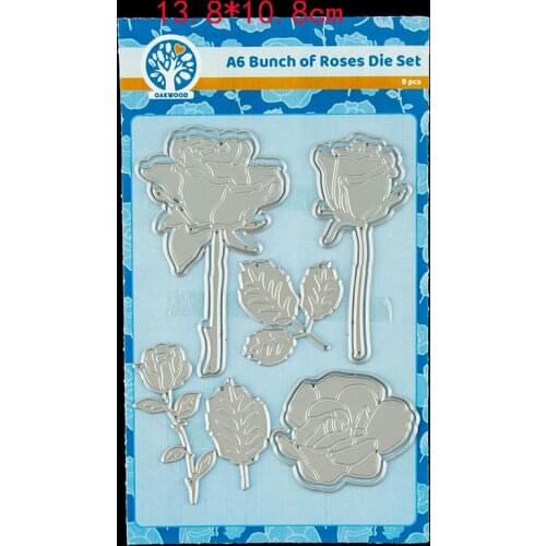 CH 2021 New Arrival Flowers 2 Metal Cutting Dies Stencils for DIY Scrapbooking/photo Album stamps Decorative Embossing DIY Paper