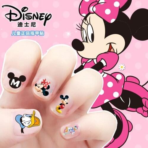 Children Frozen Elsa Anna Makeup Toy Nail Sticker Disney snow White Princess Sofia Mickey Minnie kids sticker Girls gift