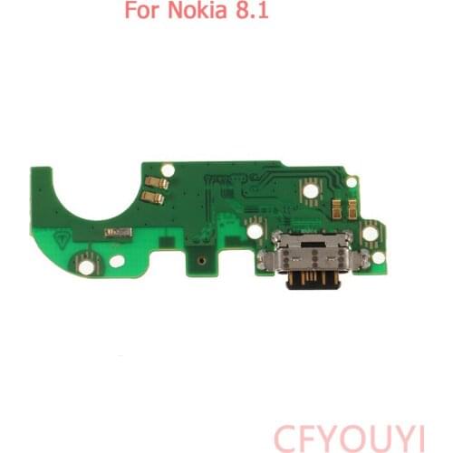 For Nokia 8.1 X7 USB Charger Charging Port Dock Connector Board Flex Cable Part